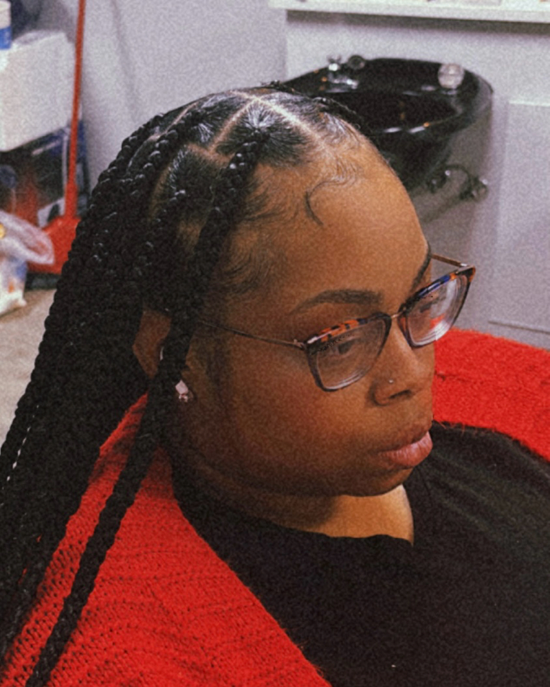Large Knotless at Bri Braids in Berkeley, MO
