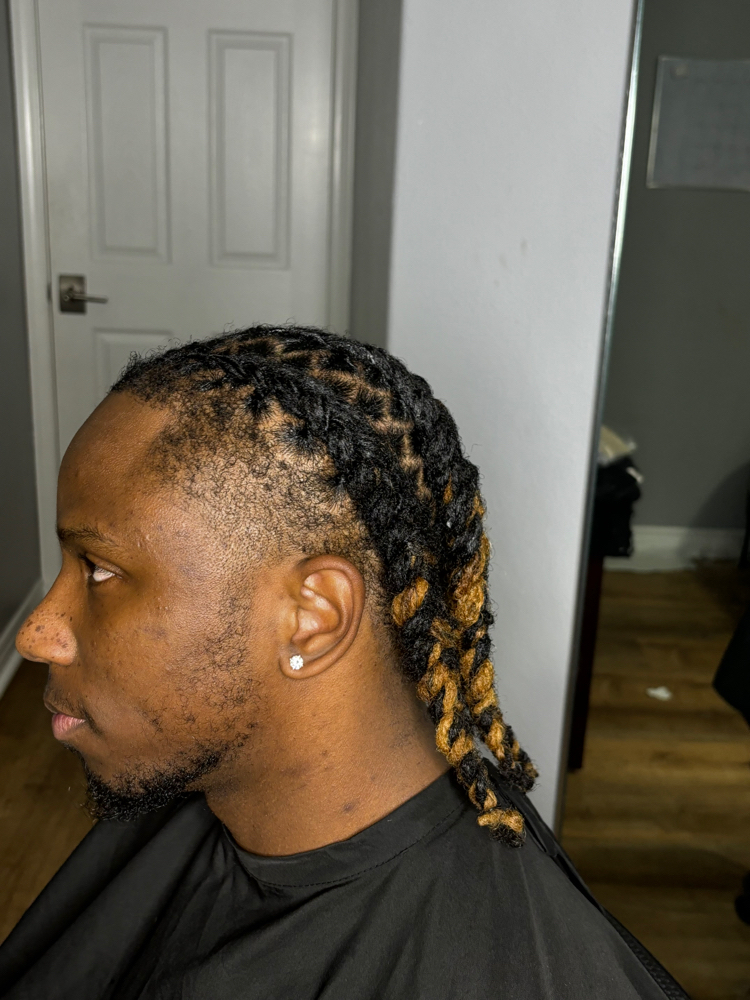 Signature Loc Retwist + Cornrow at Sweeetfacee in Long Beach, CA