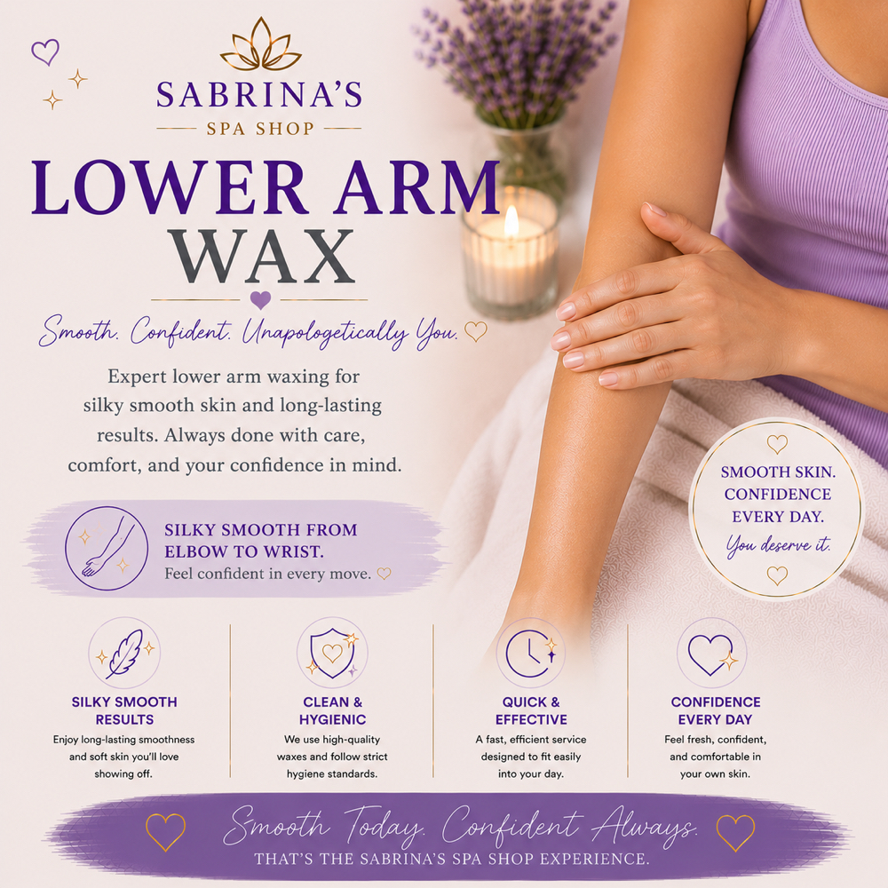 Lower Arm Wax at Sabrina’s Spa Shop in Spring Hill, FL