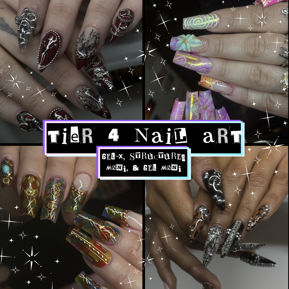 TIER 4 NAIL ART + SET at Klawed By Cookie in Fullerton, CA