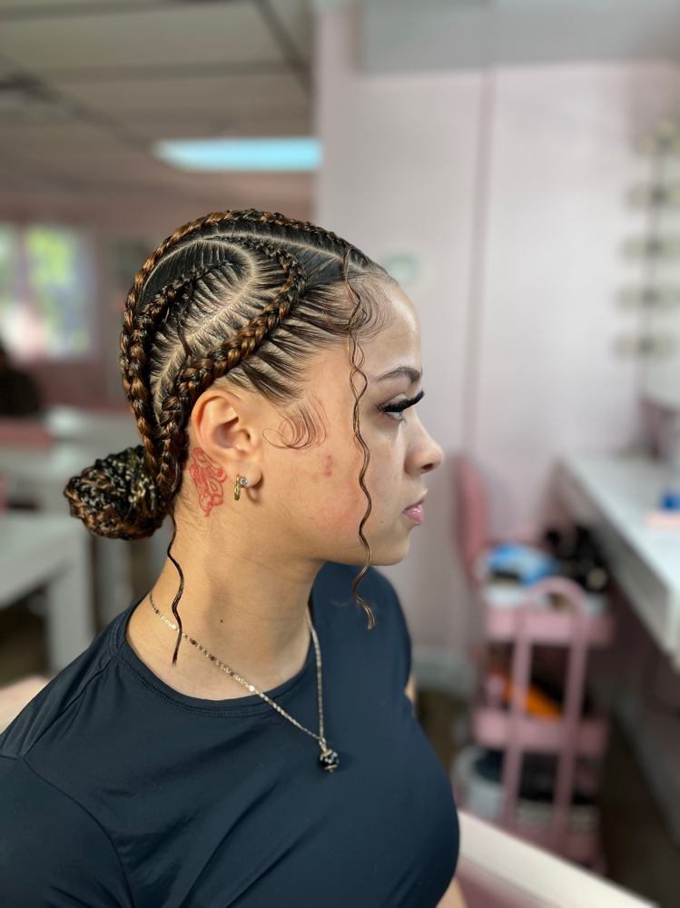 Women Stitch Braids at BraidsbyChaterin in Johnston, RI