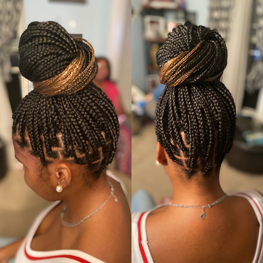 Smedium Knotless/regular Box Braids