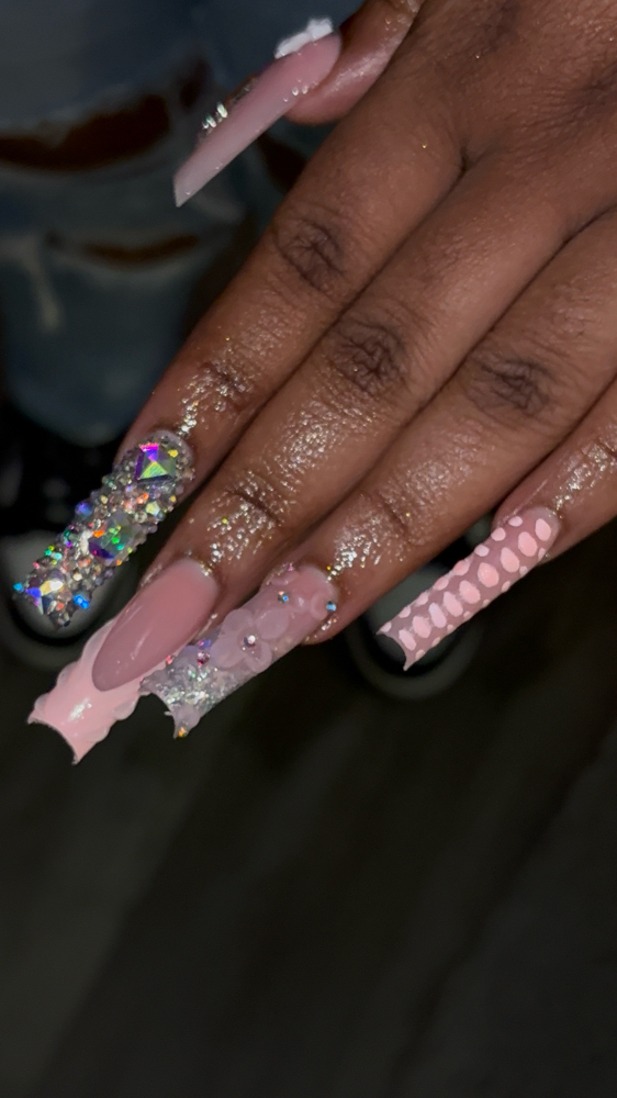 Long Acrylic Fullset at Nails By Kiley X The Luxe Label Suites in Richmond, VA