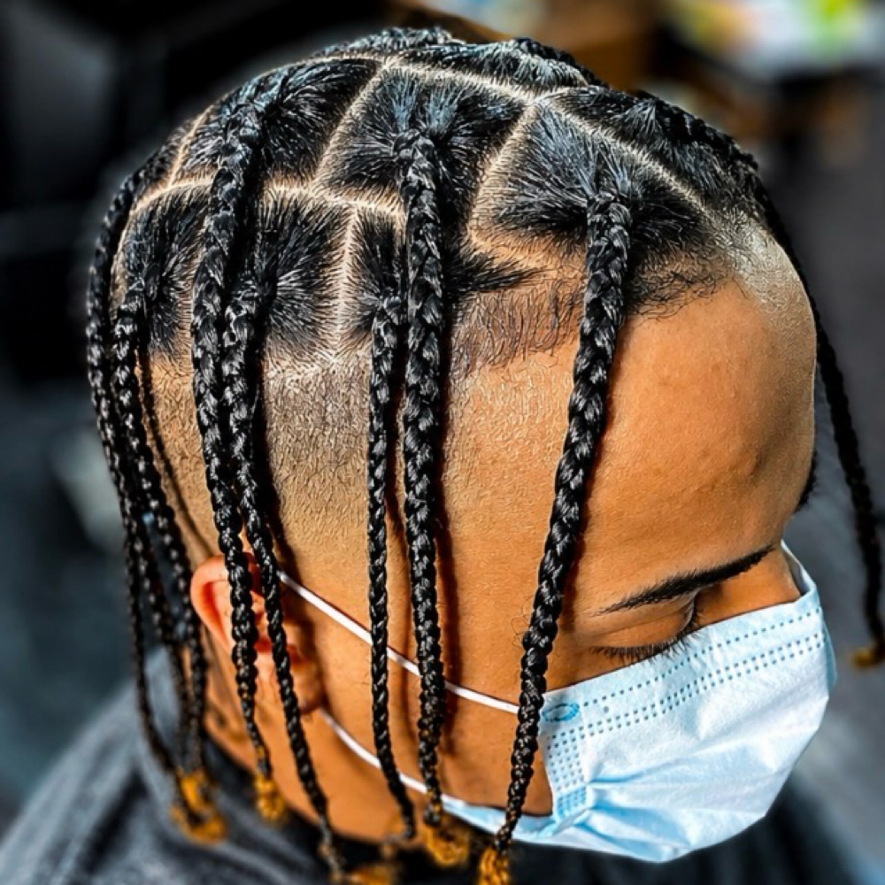 Natural Box Braids Large at Von Stylz in Wisconsin Dells, WI