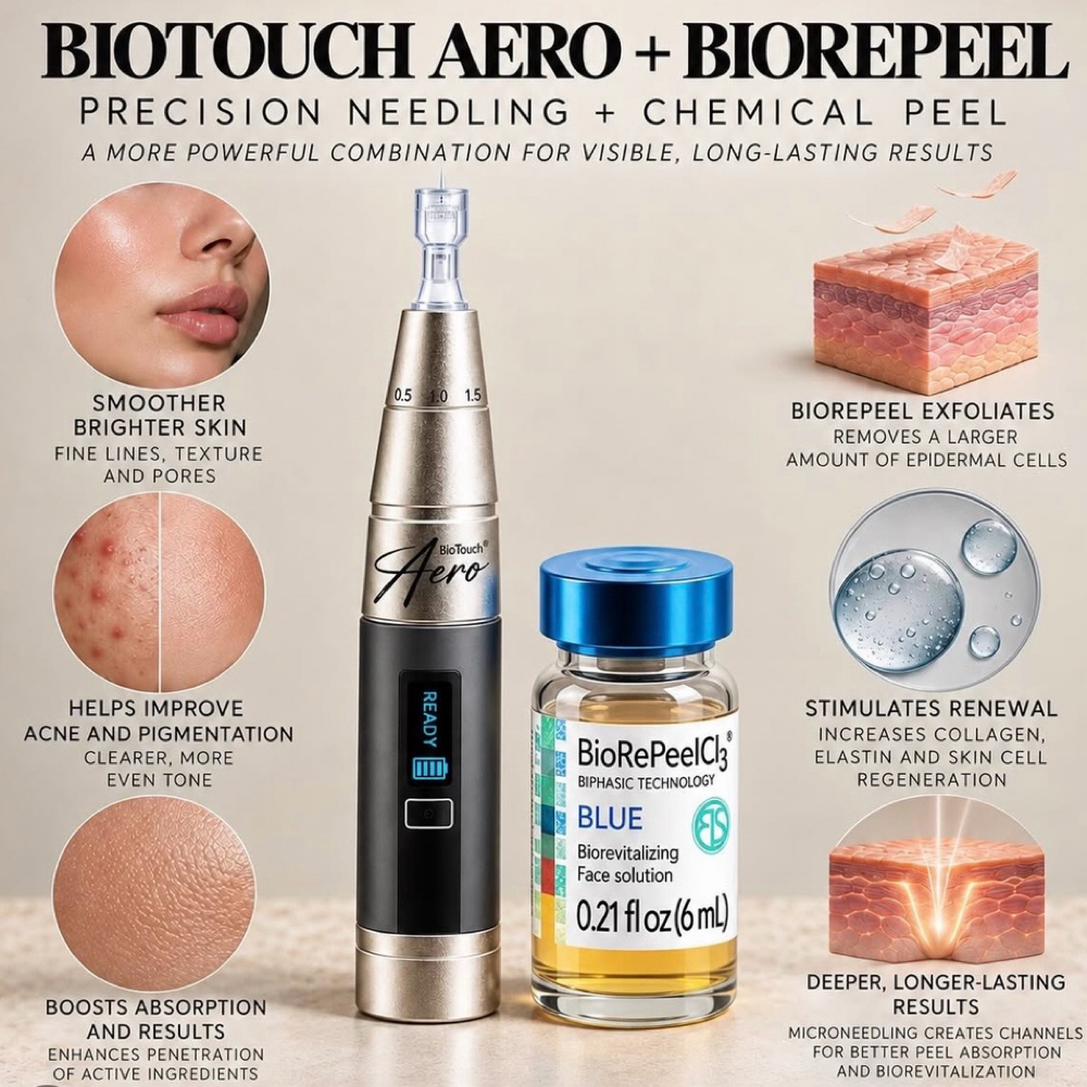 Microneedeling + Biorepeel at Z Ona Aesthetics in Pompton Plains, NJ