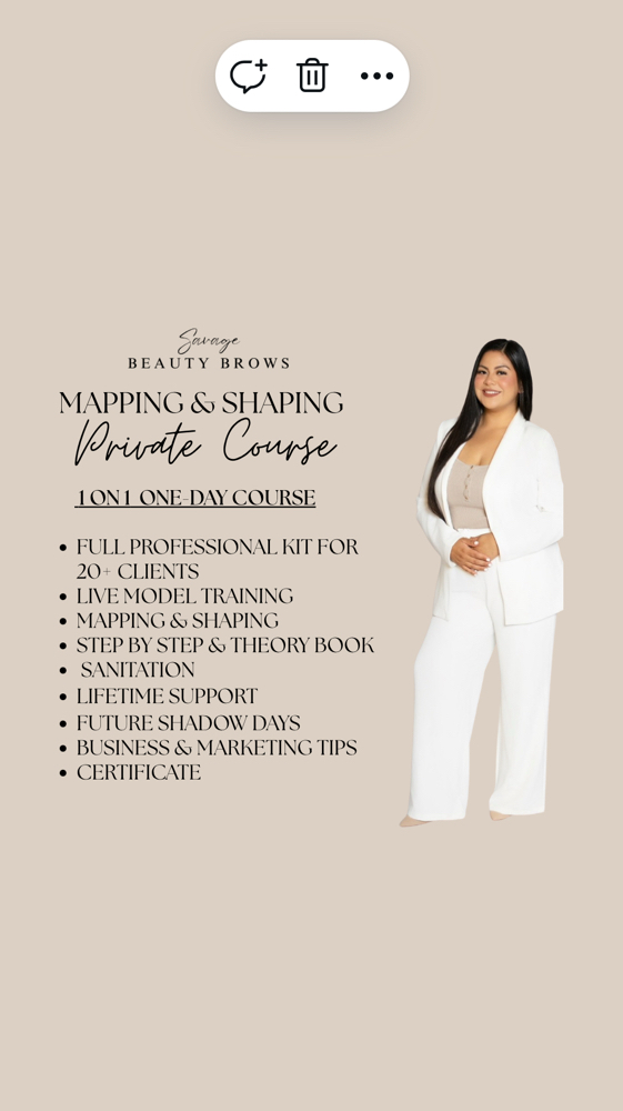Mapping & Shaping (Only) CLASS at Savage Beauty Brows ✨ in National City, CA