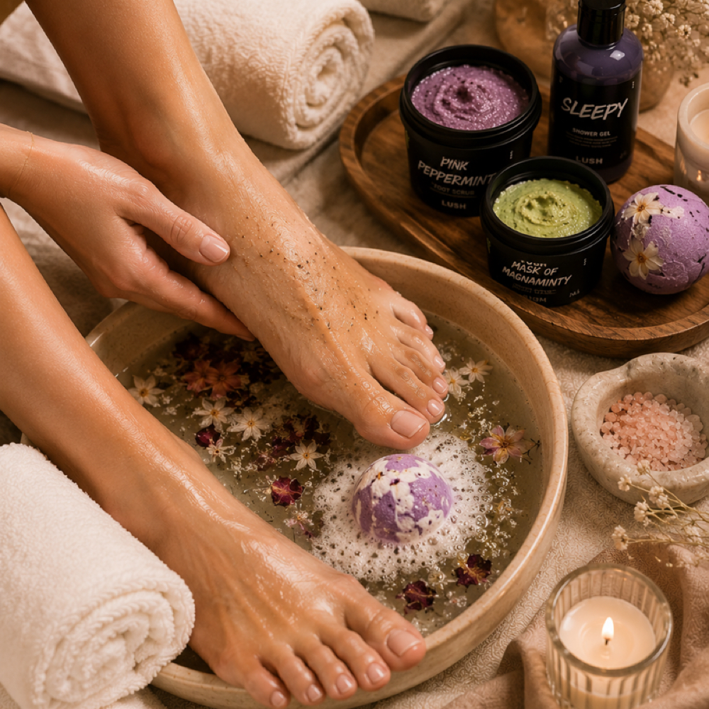 Deluxe Pedicure by Lush at Ambertipz in Raleigh, NC