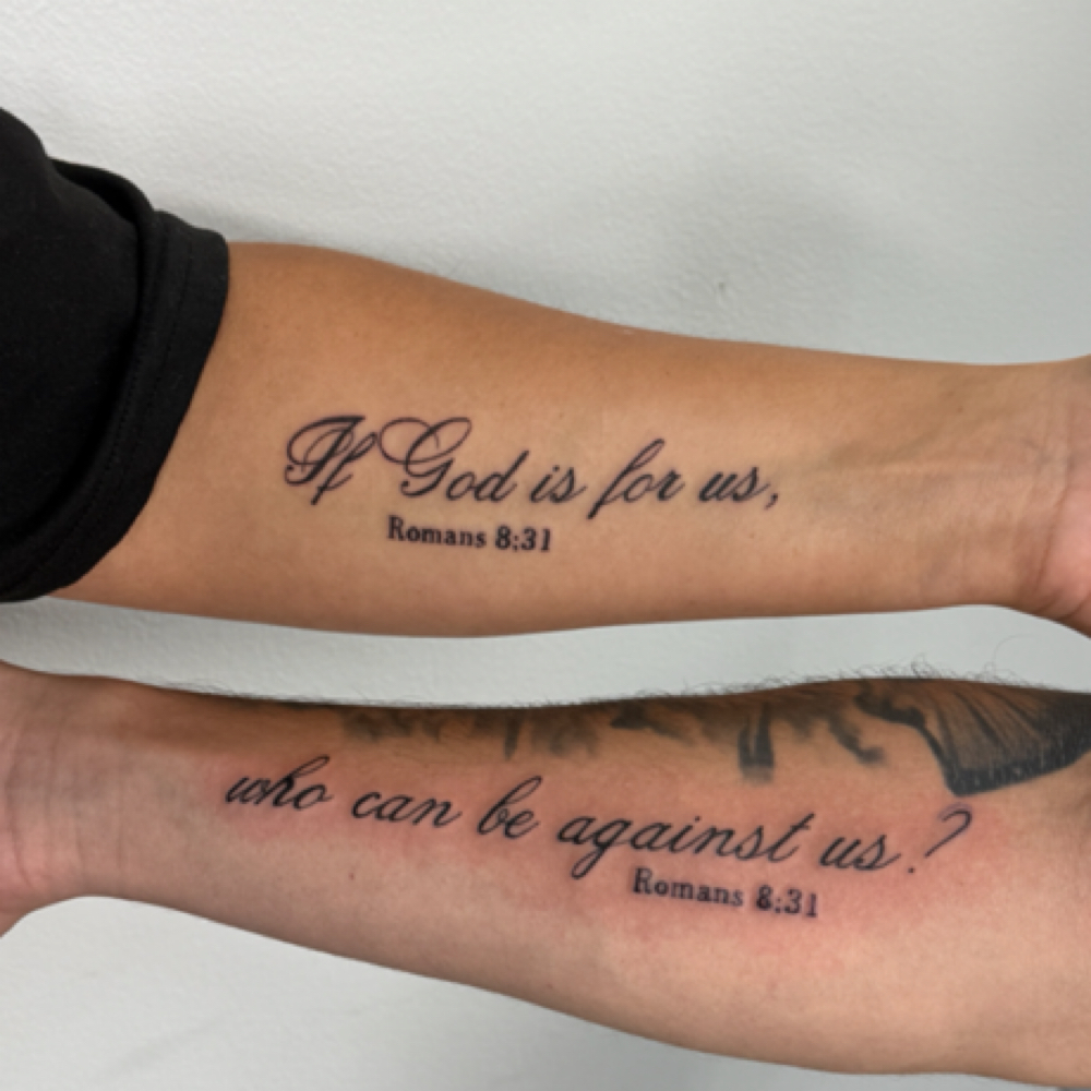 Script Tattoo at Jes P Beauty in Joliet, IL