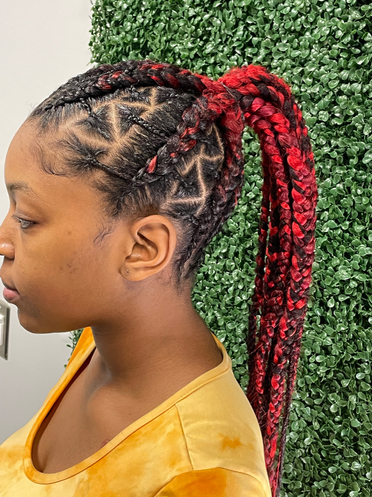 Braids Into Ponytail