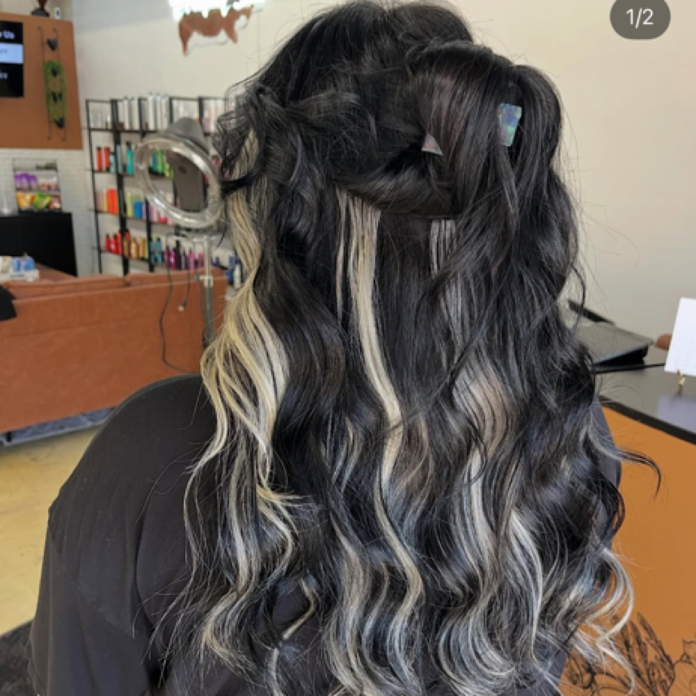 Full Tape In Extension Install at curlupndye in Palisade, CO