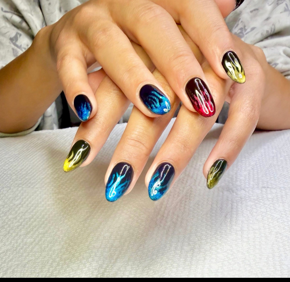 Cateye Gel Manicure at Sugah Coat Nail Studio in Bellingham, MA