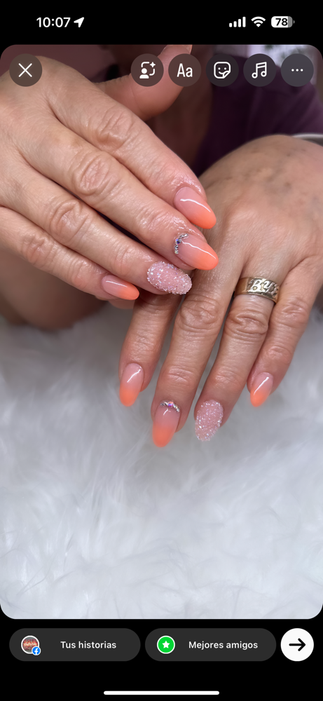 Acrylic Overlay at GlossMe Nails in Watford City, ND