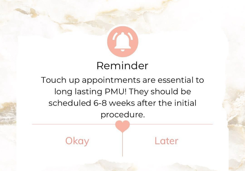 COSMETIC TATTOO TOUCH-UP