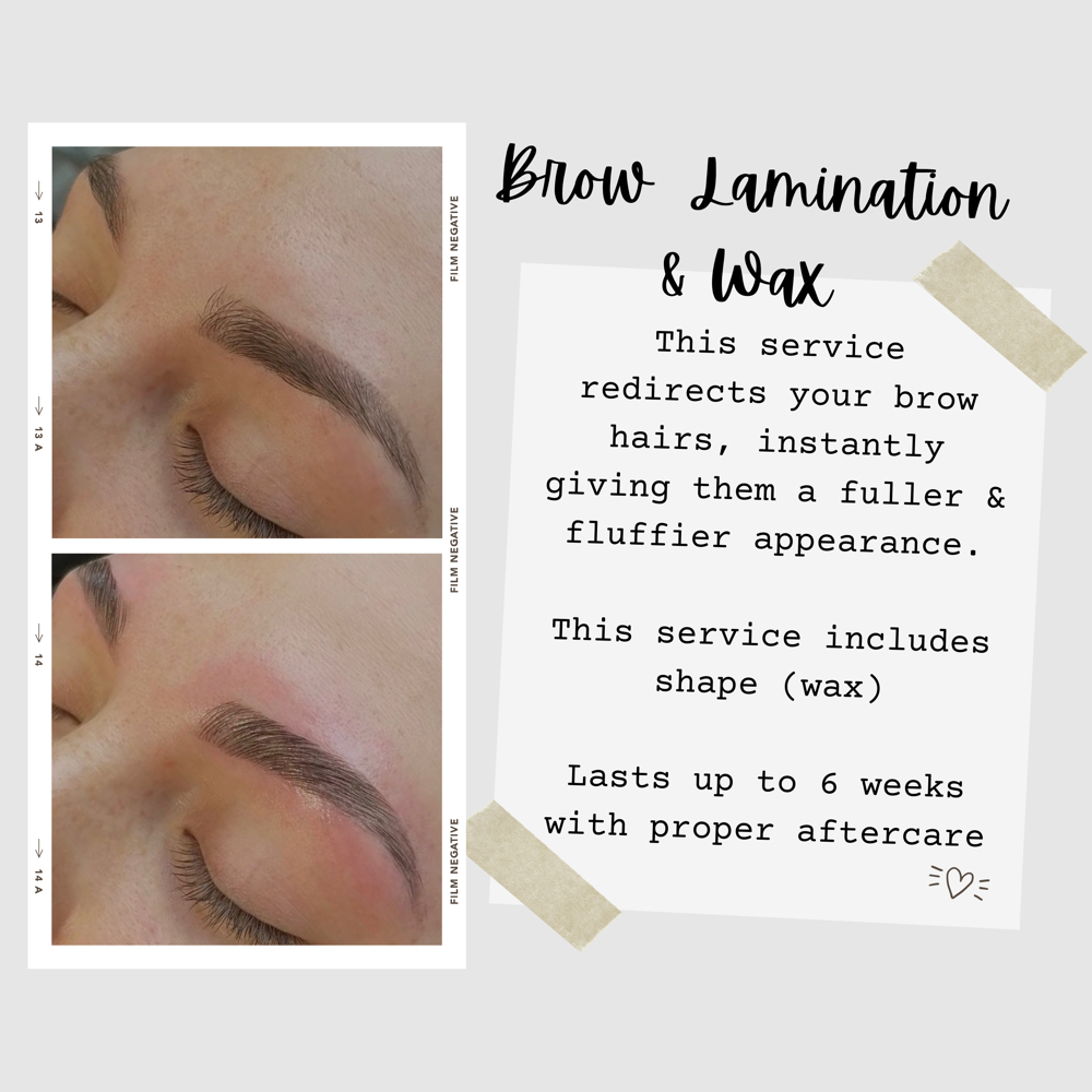 Brow Lamination + Wax at The Haven Beauty Co. in Flat Rock, MI