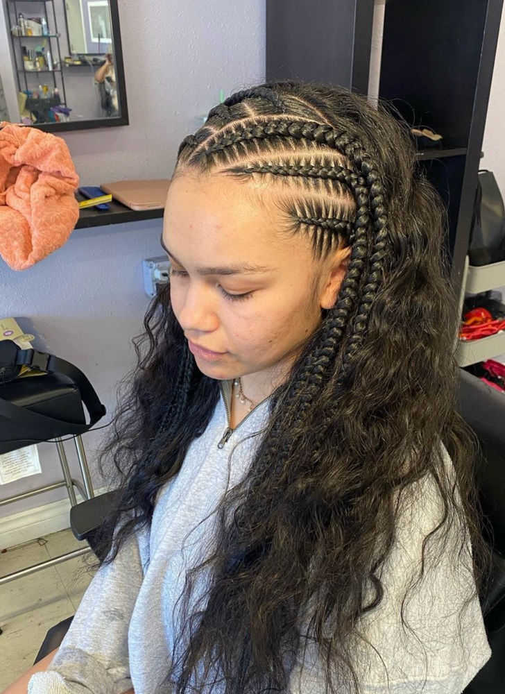 Half Braids (6) Half Weave