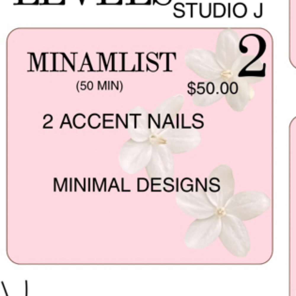 Nail Art Level (Minamalist) at Studio J LLC in Johnston, RI