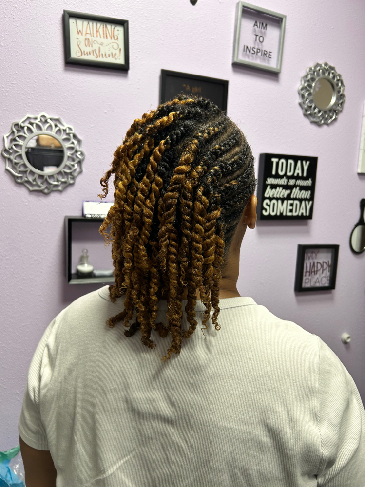 Flat Twist / 2 Strand Twist Combo