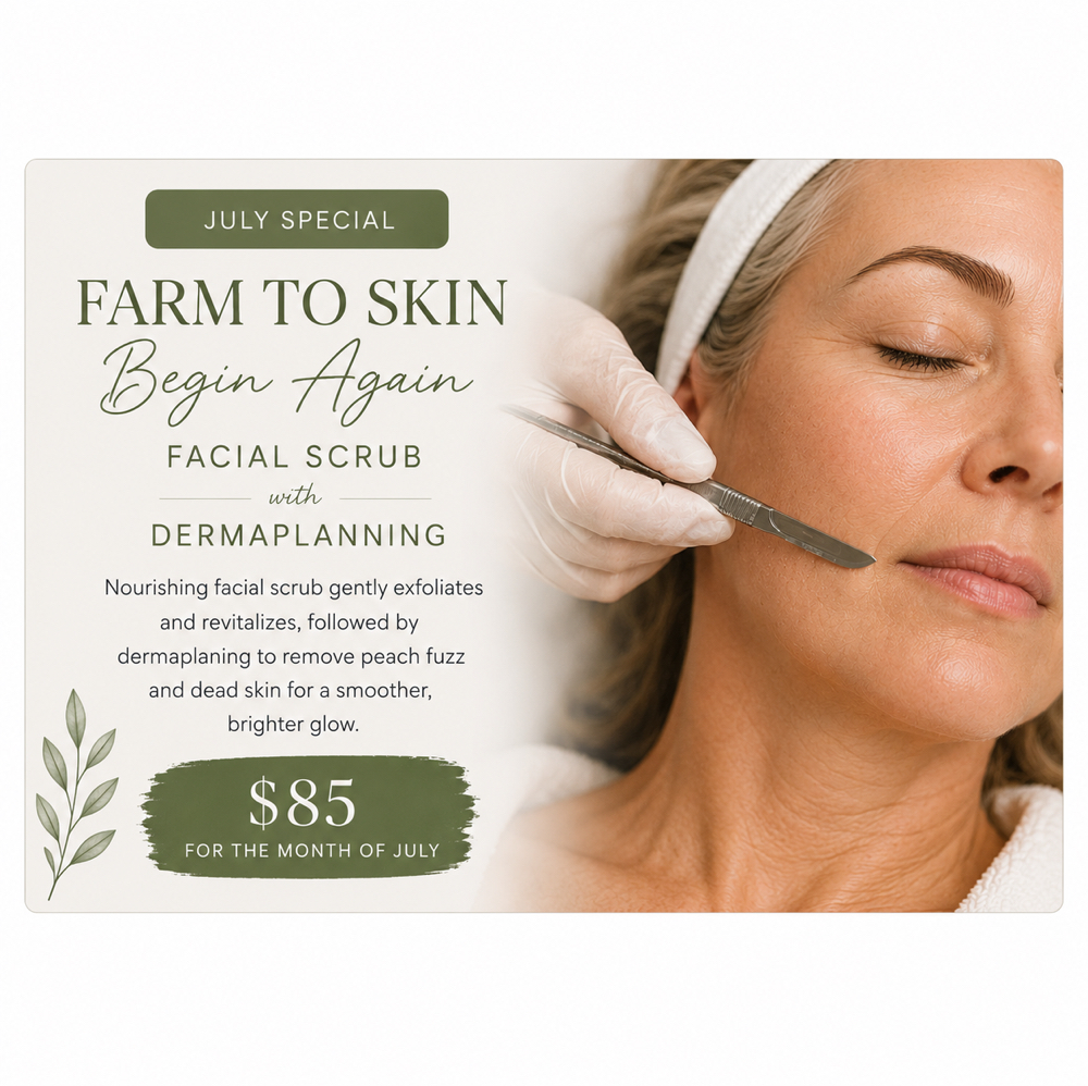 Facial Scrub Dermaplanning at Lilies Boutique Day Spa in Lanesboro, MN