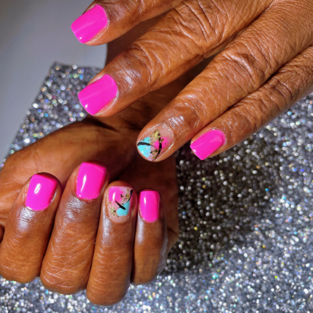 Gel Mani at Polish Addicts Beauty Room in Bahamas, FL