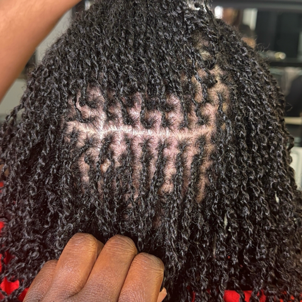 Interlocking/Re-tie (Microlocs) at Crowned by Steph in Stroudsburg, PA