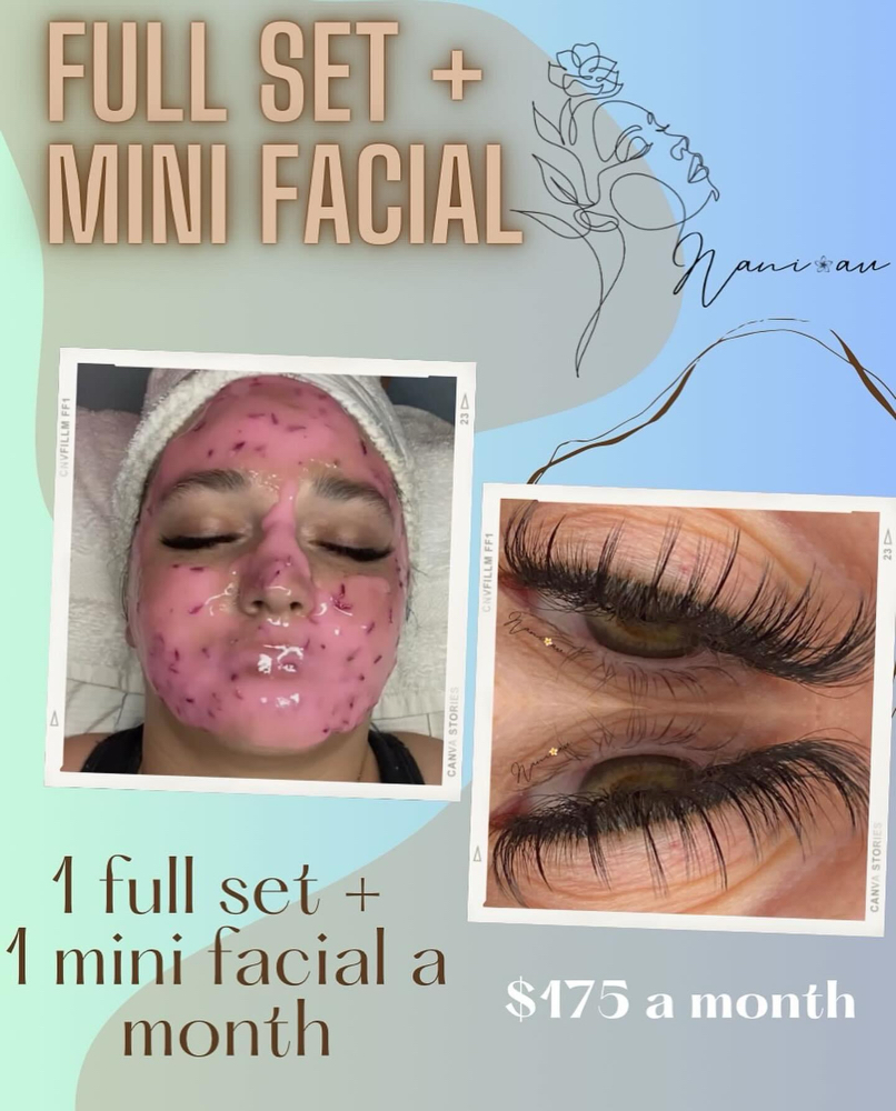 Full Set/Mini Facial Subscription