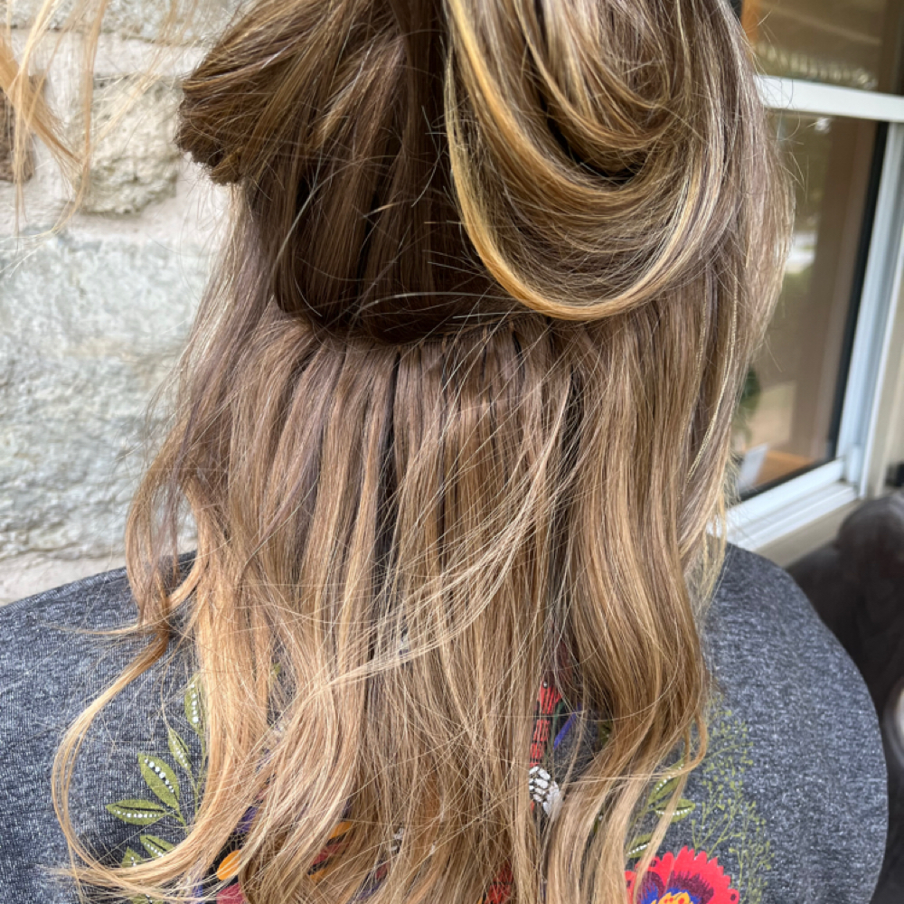 Extension Implementation at Mane Haven at Elite Salons and Suites in West Chester, PA