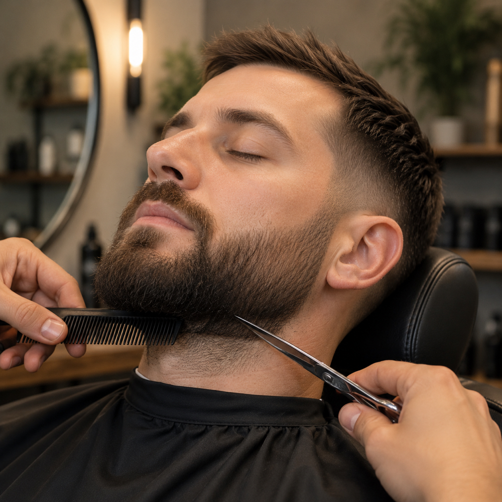 Beard Trim at Laughing Crow Salon in Eugene, OR