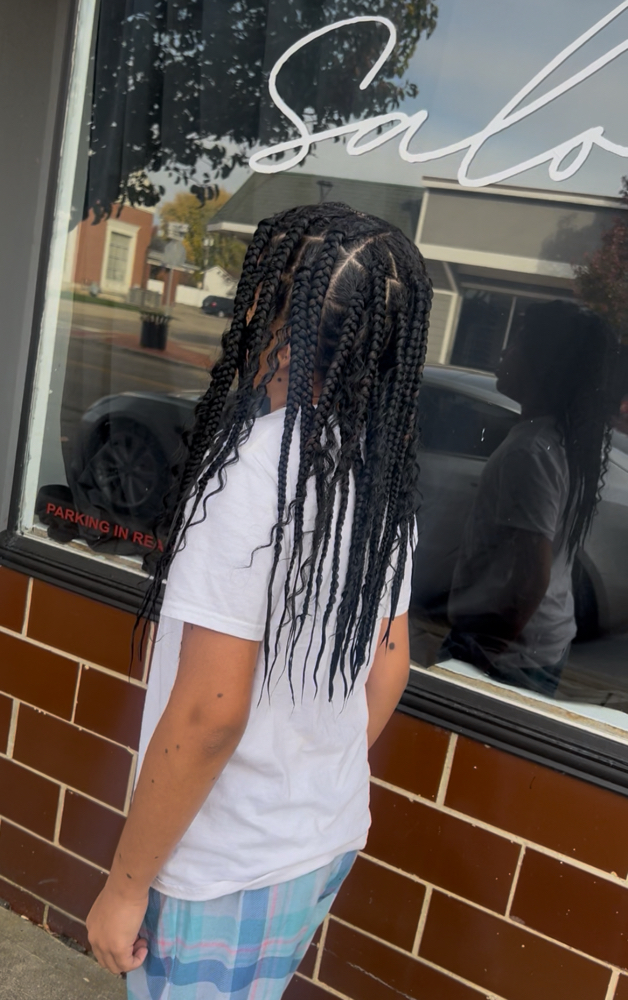 Large Boho Knotless Kids 7yrs-12yr