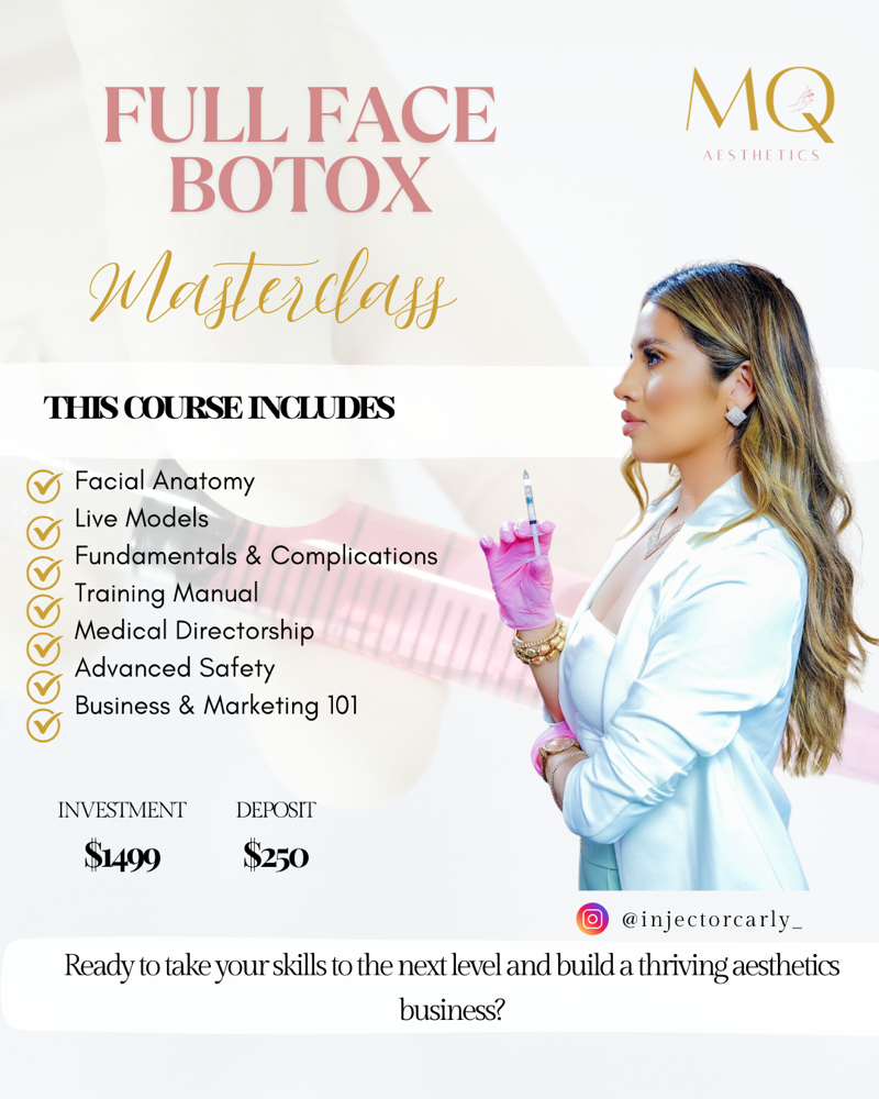 1:1 Masterclass -Full Face Botox