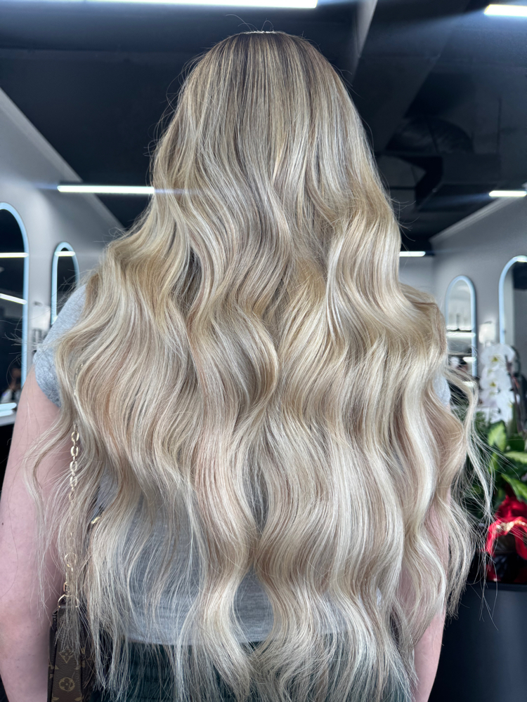 Full Head Highlights / Babylights at NL Hair Extensions in Islip, NY