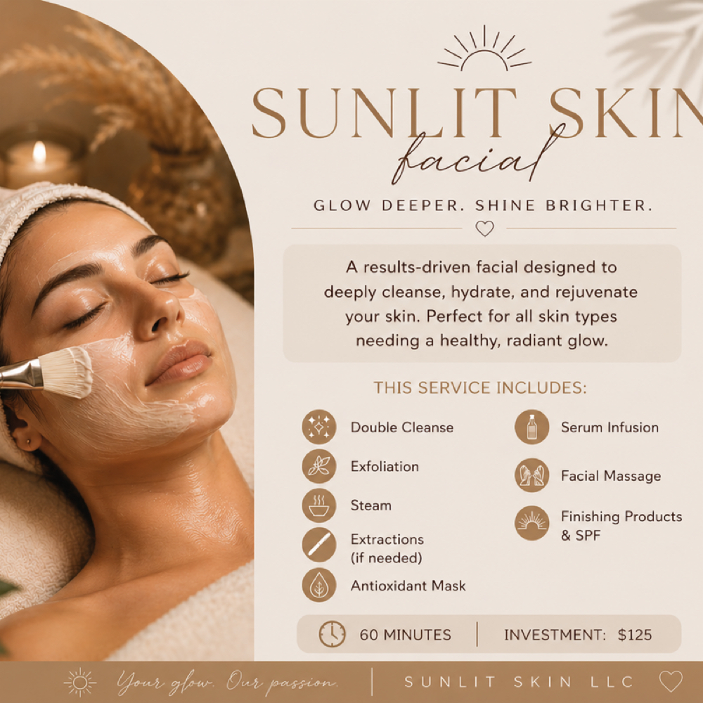 Sunlit Skin Facial at The House of Blondes in Summerville, SC