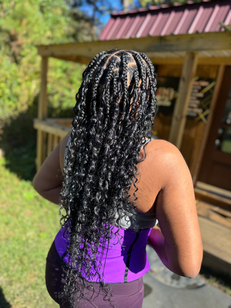 Large boho knotless Braids