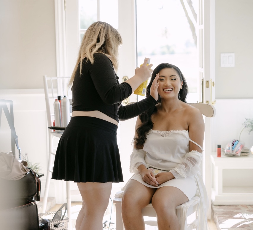 Bridal Hair at Glammed By Lalli in San Jose, CA