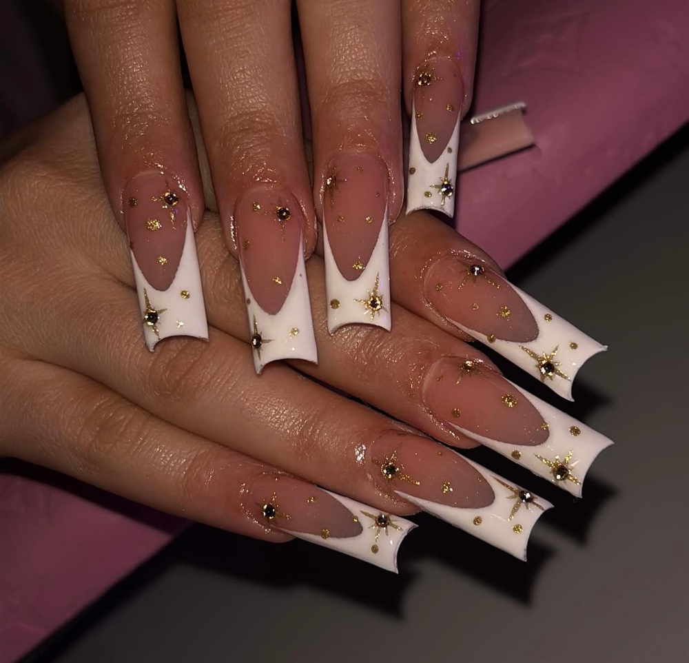 Long acrylic nails