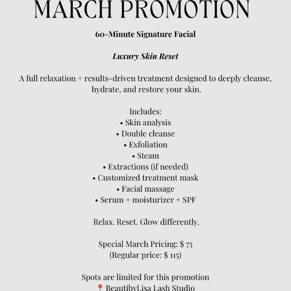 Luxury Skin Reset at BeautibyLisa Lash Studio in Plainfield, CT