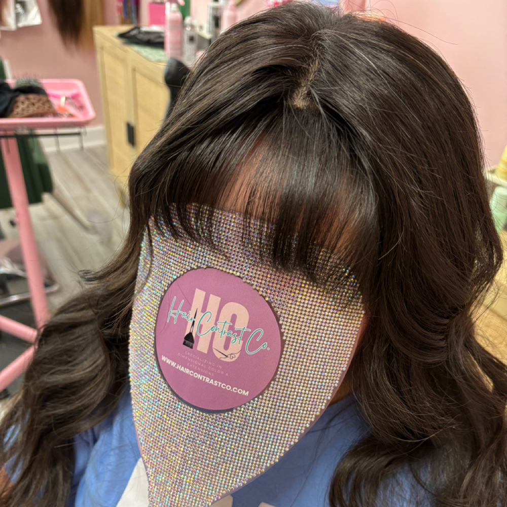 Hair Mesh Topper Install at Hair Contrast Co. in Katy, TX