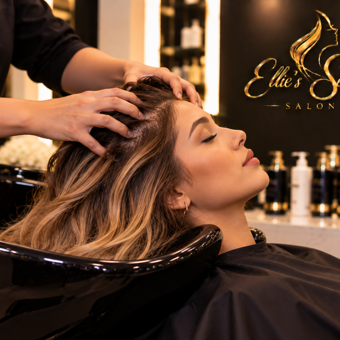 Scalp Massage at Ellie’s secret salon in Irvine, CA