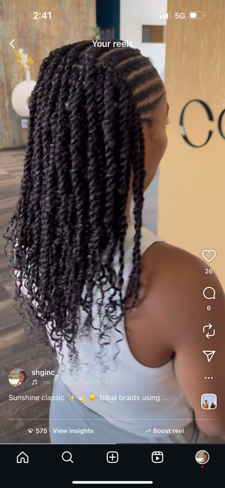 Med. Human Hair Twist Extentions