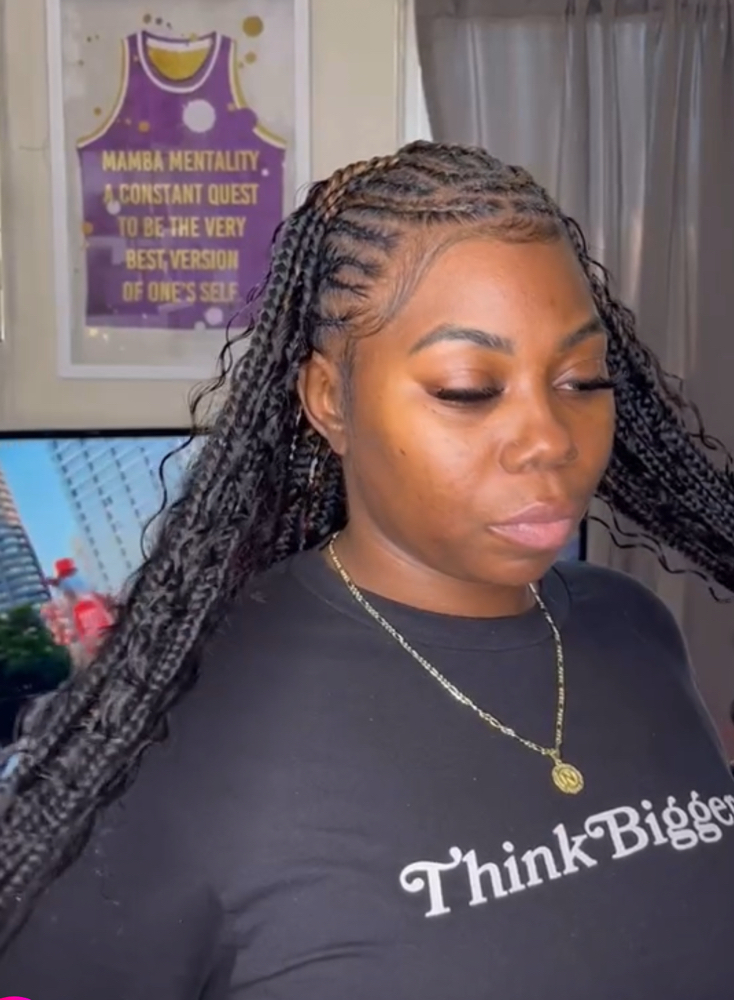 Half Up/Half Down W/ Knotless at Crowned Conversations in Mt Holly, NJ