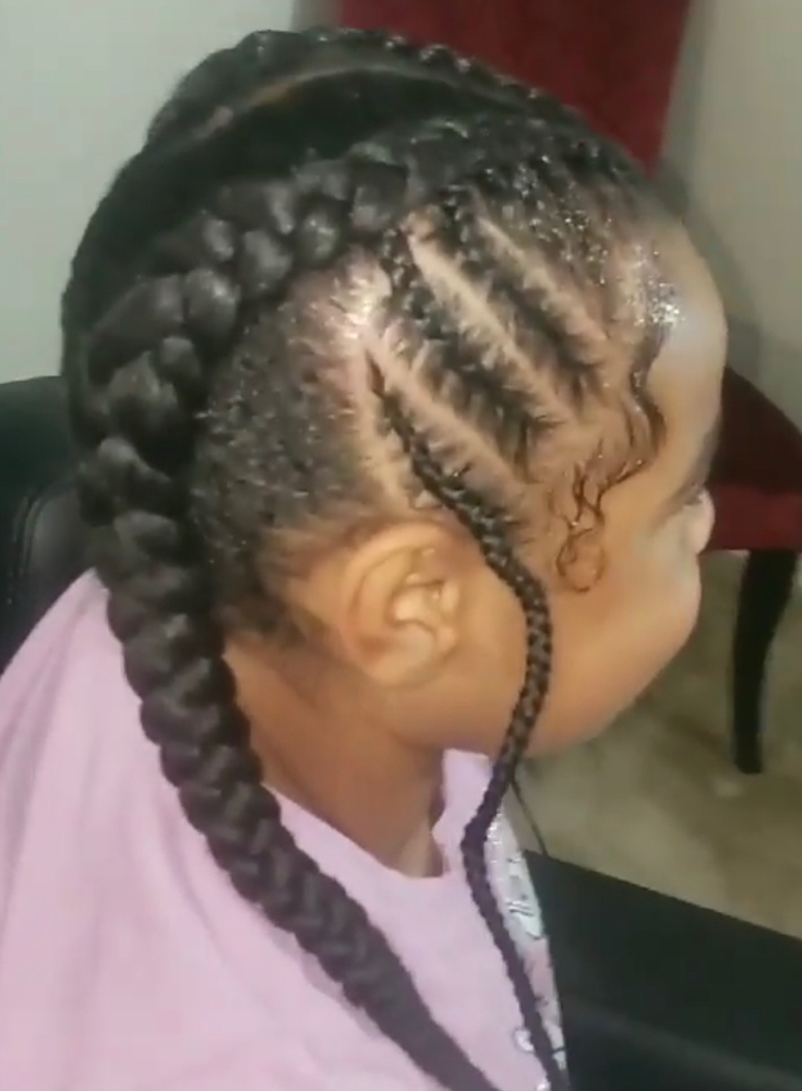 Stitch Braids(2-6)w/ Braiding Hair