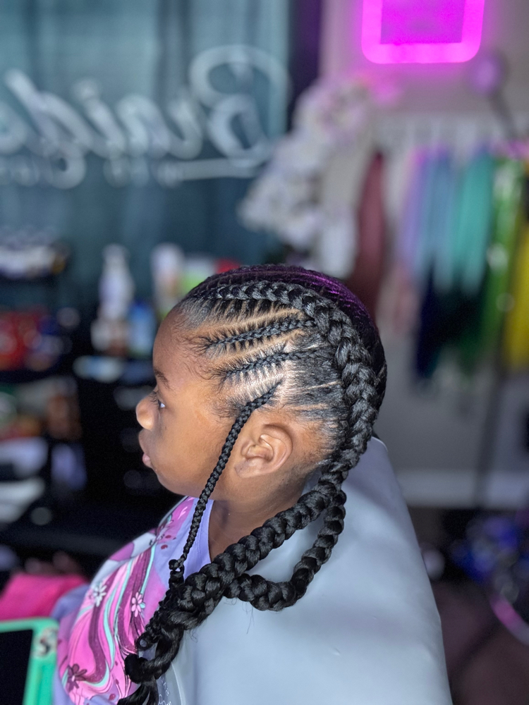 Stitch Braids(2-6)w/ Braiding Hair