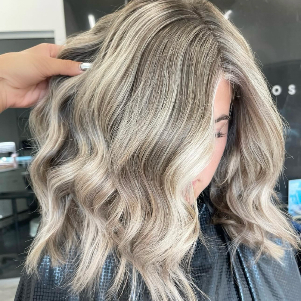 Face Framing Highlights + Style at Le Colorista Hair Co. in Raleigh, NC