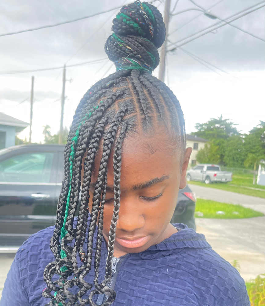 Bun Ponytail With Bang