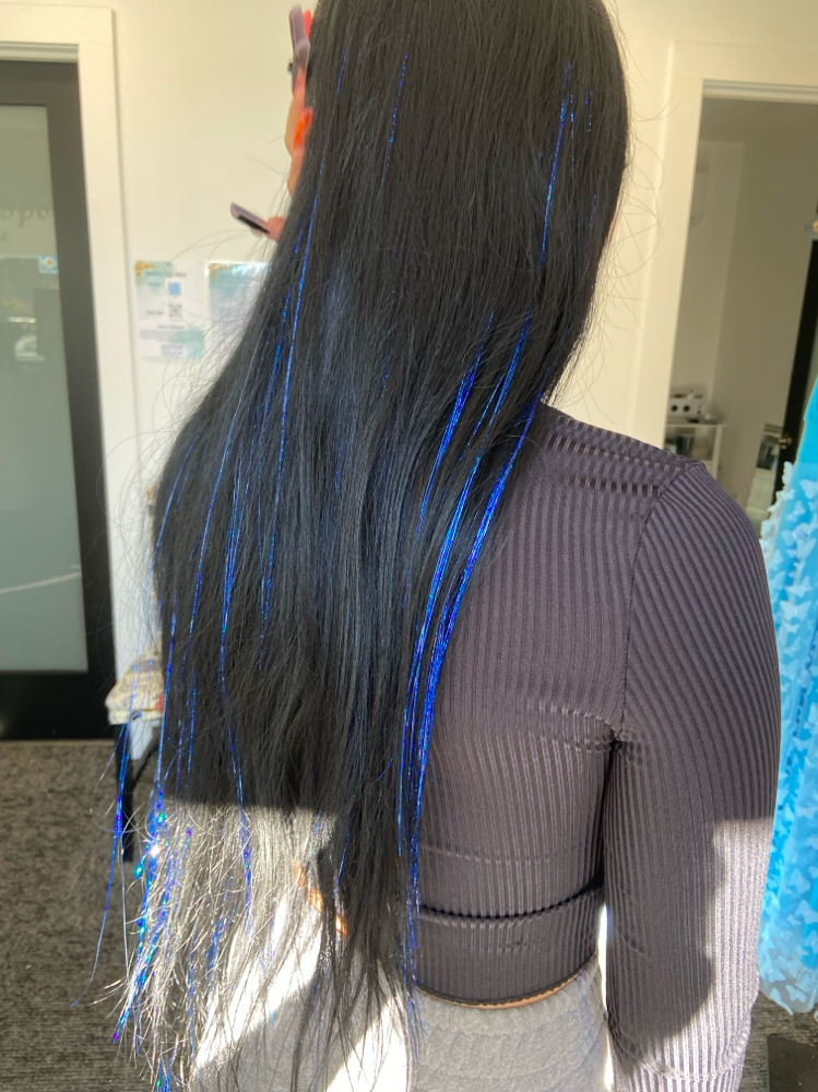 Hair Tinsel at Talent Beauty Spot in Talent, OR