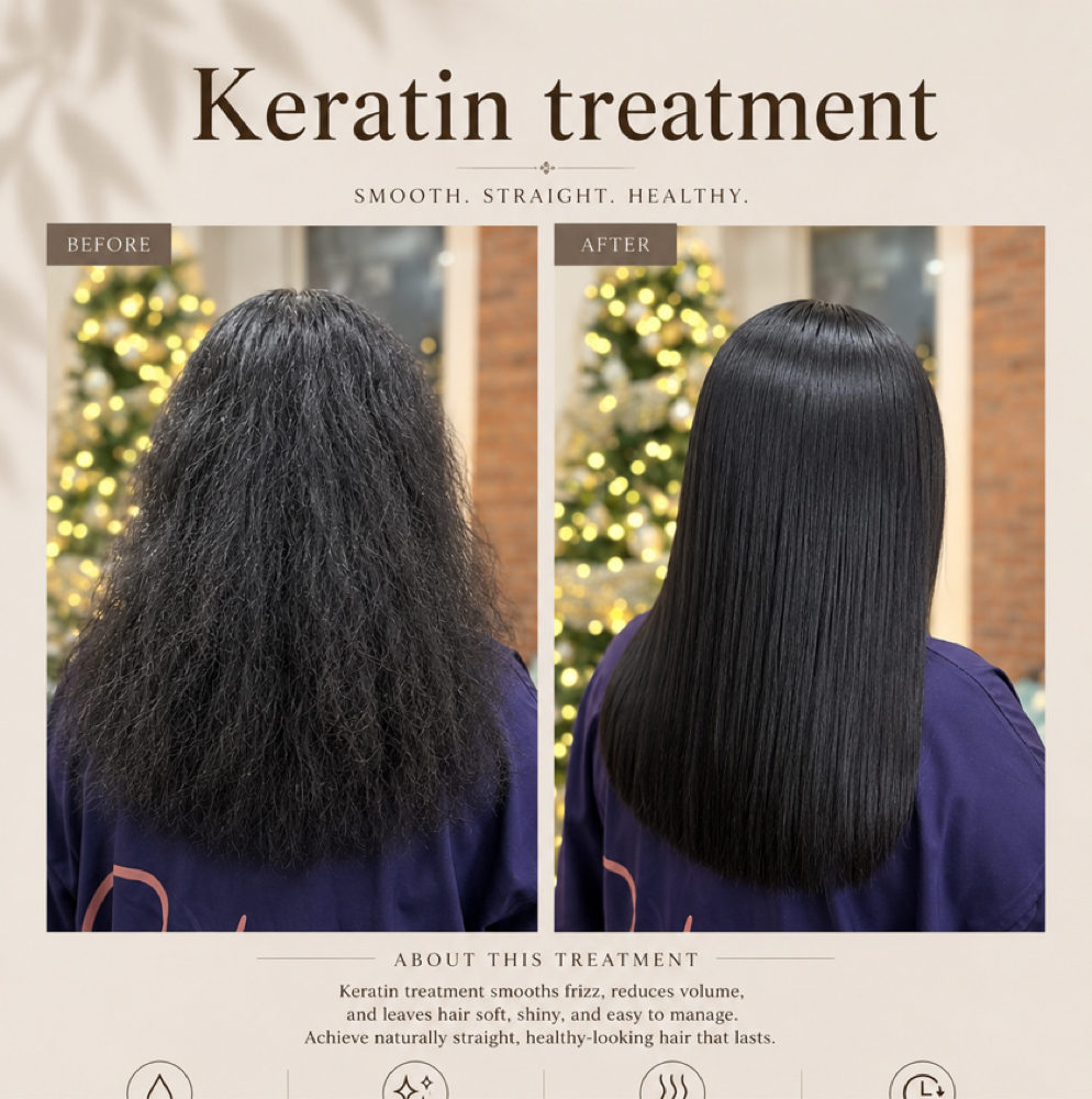 Luxury silk Keratin treatment at Maison Beauty NYC in Newyork, NY