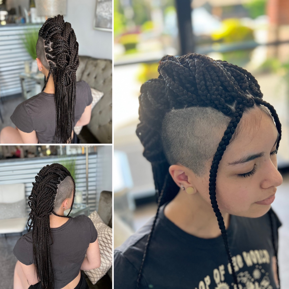 Mowhawk Single Braids