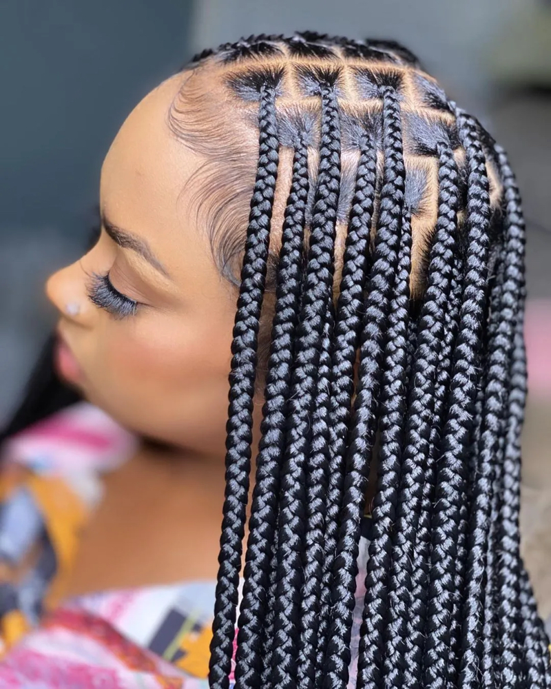 Box Braids (Small)(MIDBACK)