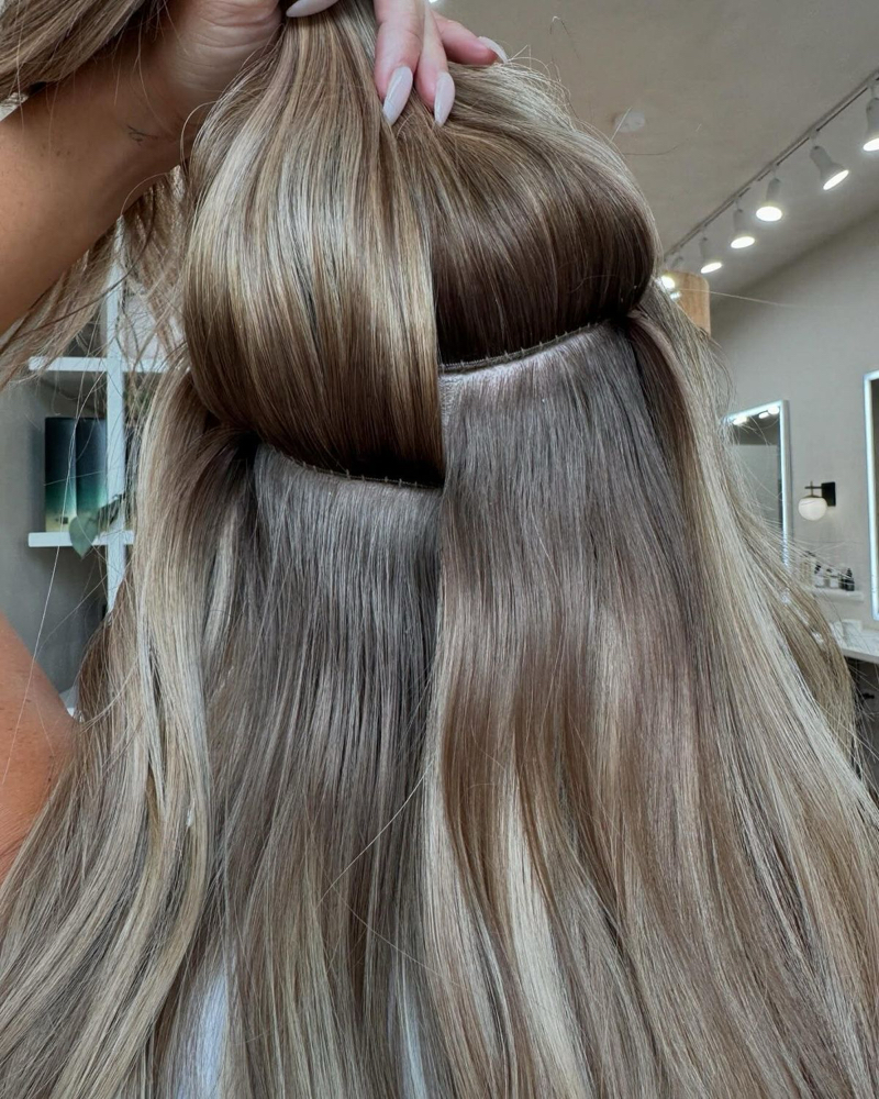 Hair extension consultation