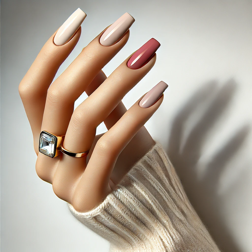 Manicure with regular polish