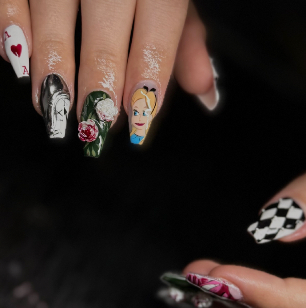 short/med custom fill at B.M.E Nails in Terre Haute, IN